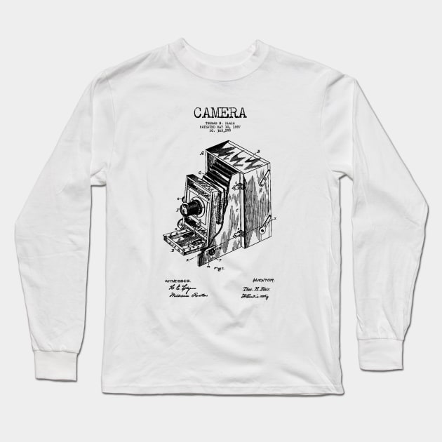 Camera Patent Long Sleeve T-Shirt by Woah_Jonny